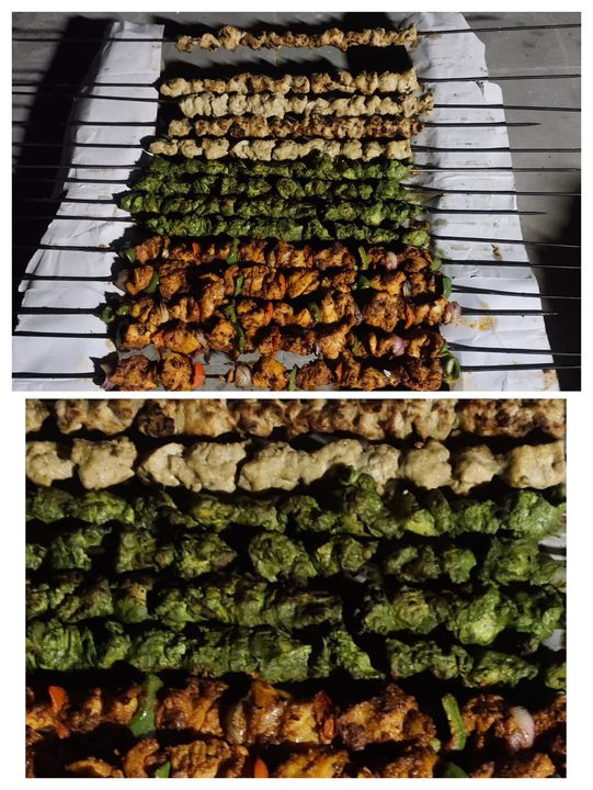 Party catering — tandoori kebabs, fish fry & Bengali spread